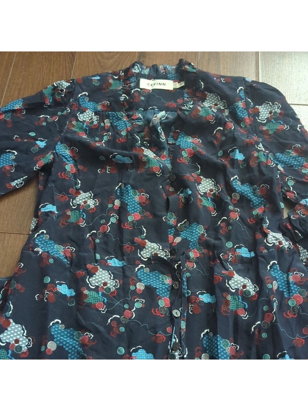 Cefinn Midi Length Silk Dress - Picture 6 of 15